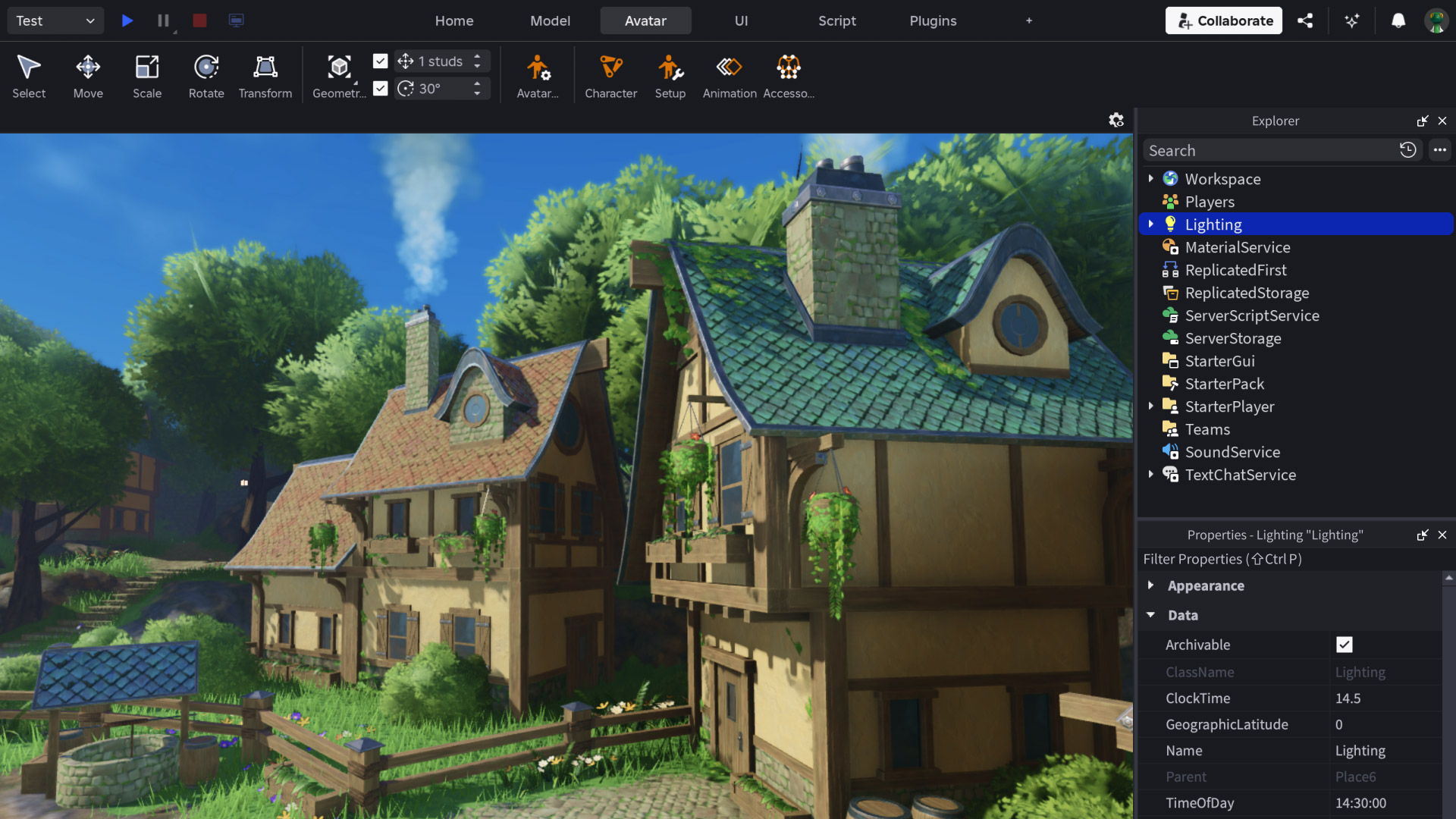 Roblox game development